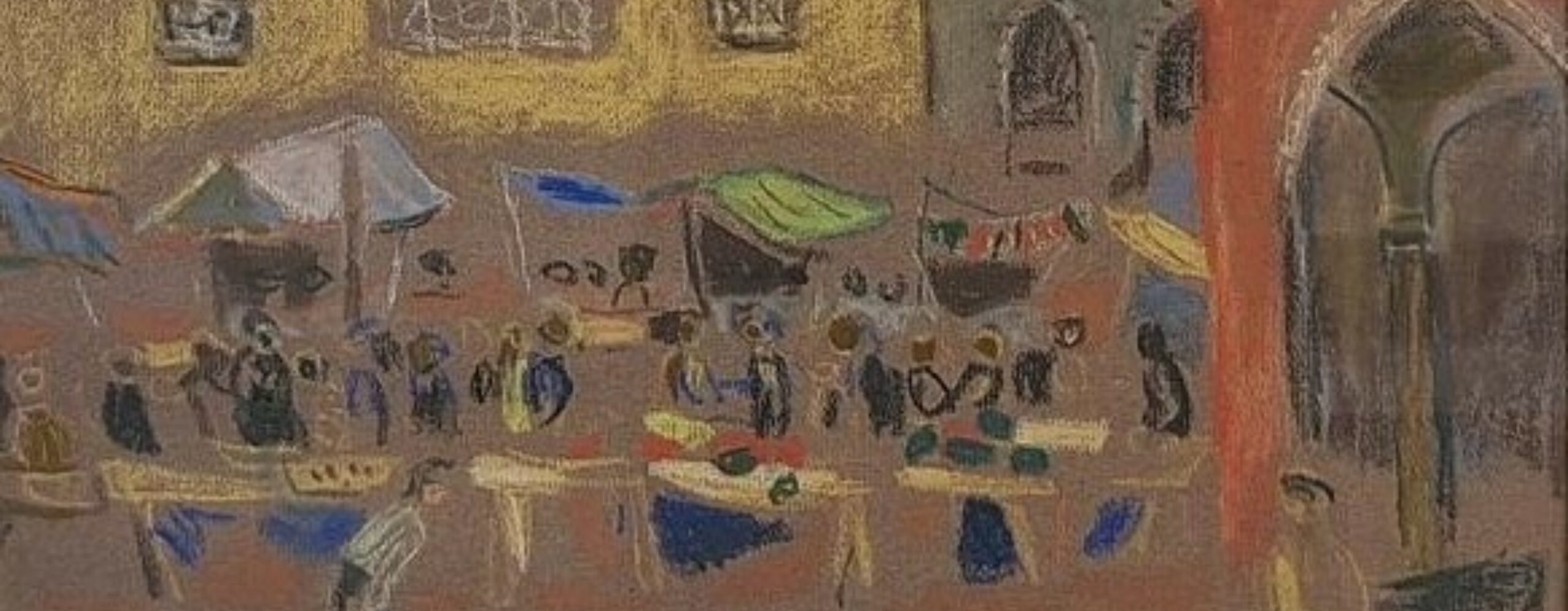 Gunnar Haukebo Pastell 1951 47 x 56 cm inkl ramme Kopi